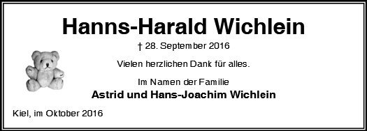 Erinnerungsbild für Hanns-Harald Wichlein